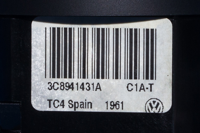 Bryter lys til VW Golf, Plus/Cross 2009-2013 (Fase 2) (VAG|3C8 941 431 A|)