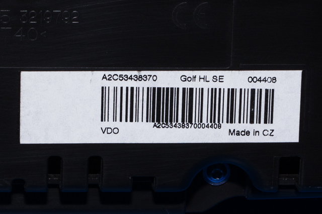 Instrumentpanel til VW Golf, Plus/Cross 2009-2013 (Fase 2)  (VDO|A2C53438370|5M0 920 872 A|)
