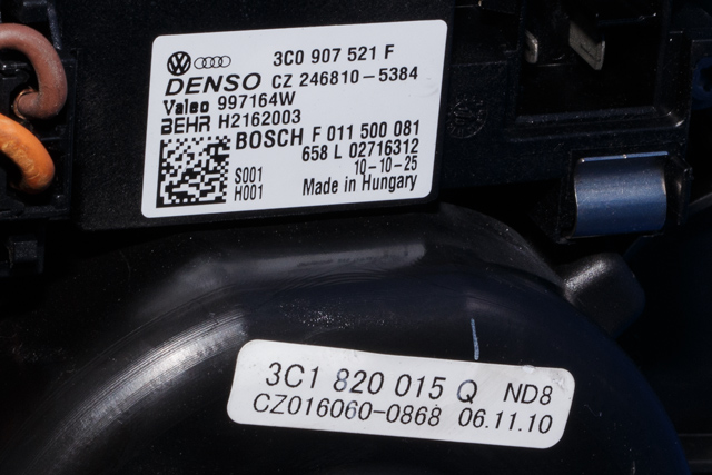 Varmeapparat motor til VW Passat 2011-2015 (B7) (B7) (VAG|3C1 820 015 Q|)