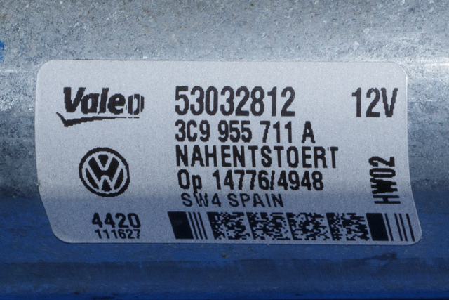 Viskermotor bakrute til VW Passat 2011-2015 (B7) (B7) (VAG|3C9 955 711 A|)
