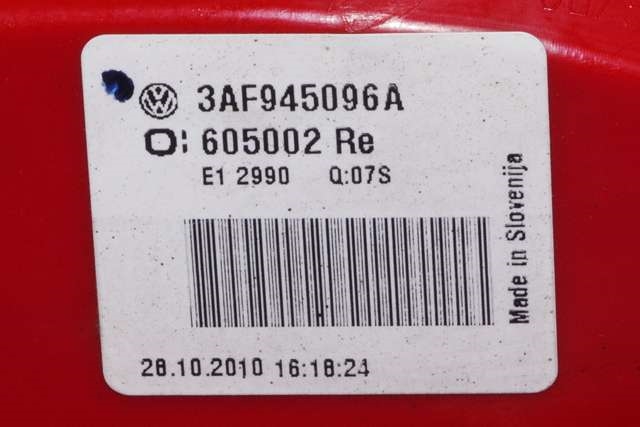 Baklykt høyre ytre til VW Passat 2011-2015 (B7) (B7) (VAG|3AF 945 096 A|)