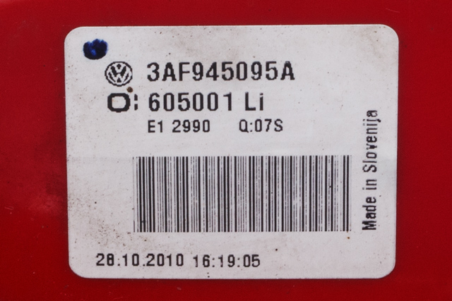 Baklykt venstre ytre til VW Passat 2011-2015 (B7) (B7) (VAG|3AF 945 095 A|)
