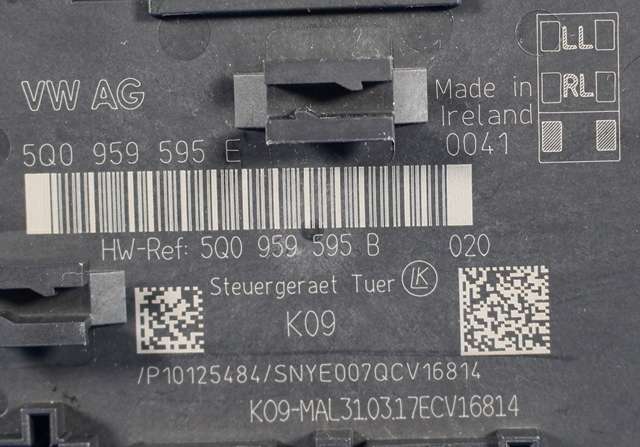 Styreenhet dør høyre bak til VW Passat 2015-2019 (Fase 1) (B8) (B8) (VAG|5Q0 959 595 E|)