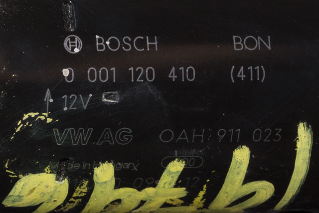 Starter til Škoda Octavia 2009-2013 (Type II, Fase 2)  (BOSCH|0 001 120 410|0AH 911 023|)