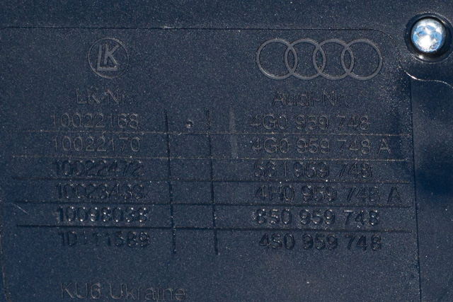 Bryter diverse til VW Passat 2015-2019 (Fase 1) (B8) (B8) (VAG|4G0 959 748|)