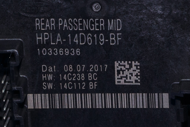 Styreenhet dør høyre bak til Land Rover Discovery 2017-->> (Type V) (LAND ROVER|HPLA-14D619-BF|)
