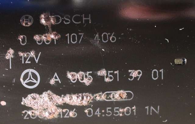 Starter til Mercedes C-Klasse 2007-2011 (Fase 1) (W204) (W204) (BOSCH|0 001 107 406|A 005 151 39 01|)