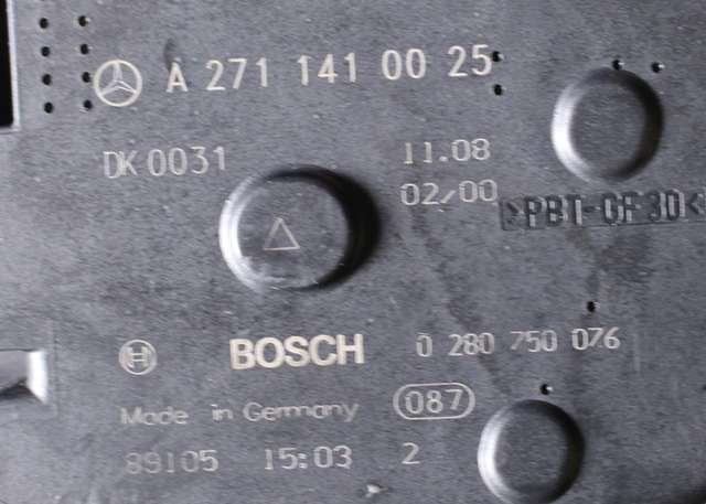 Spjeldhus til Mercedes C-Klasse 2007-2011 (Fase 1) (W204) (W204) (BOSCH|0 280 750 076|A 271 141 00 25|)