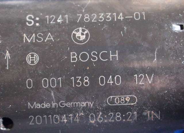 Starter diesel til Mini One/Cooper 2007-2014 (R55-57) (R55-57) (BOSCH|0 001 138 040|12.41-7 823 314|)
