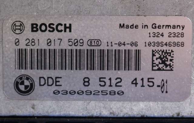 Styreenhet motor til Mini One/Cooper 2007-2014 (R55-57) (R55-57) (BOSCH|0 281 017 509|8 512 415|)