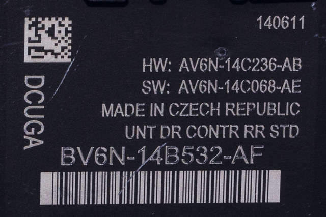 Styreenhet dør høyre bak til Ford Focus 2011-2014 (Type III, Fase 1)  (FORD|BV6N-14B532-AF|)