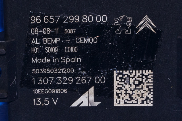 Styreenhet diverse til Citroën C4 2011-2017 (Type II)  (CITROEN|96 657299 80-00|)