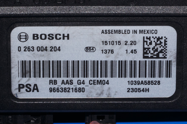 Styreenhet parkering til Citroën Berlingo 2015-2019 (Type II, Fase 2)  (CITROEN|96 638216 80|)
