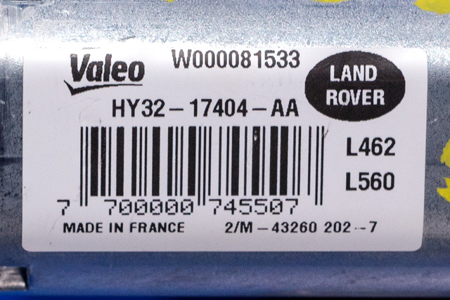 Viskermotor bakrute til Land Rover Discovery 2017-->> (Type V)  (LAND ROVER|HY32-17404-AA|)