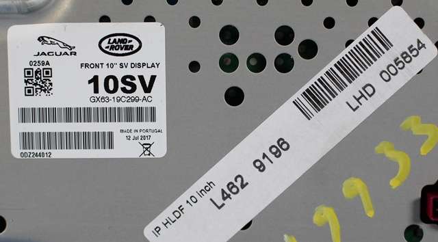 Bilstereo navigasjon skjerm til Land Rover Discovery 2017-->> (Type V) (LAND ROVER|GX63-19C299-AC|)