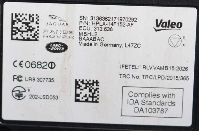 Sensor blindsone til Land Rover Discovery 2017-->> (Type V)  (FORD|HPLA-14F152-AF|)