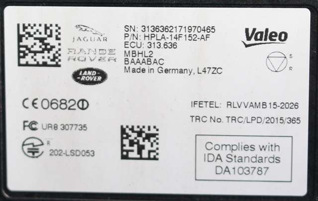 Sensor blindsone til Land Rover Discovery 2017-->> (Type V) (LAND ROVER|HPLA-14F152-AF|)