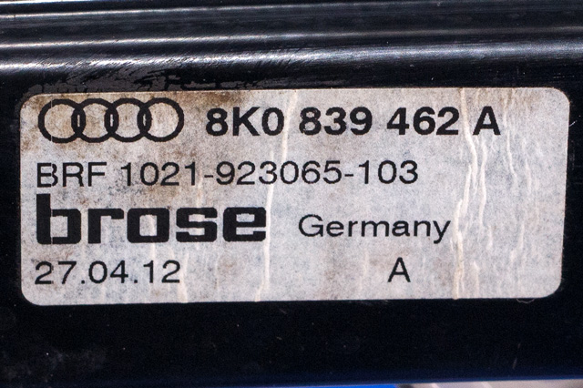Ruteheis høyre bak til Audi A4 2007-2014 (Type IV) (B8) (B8) (VAG|8K0 959 812 A|)