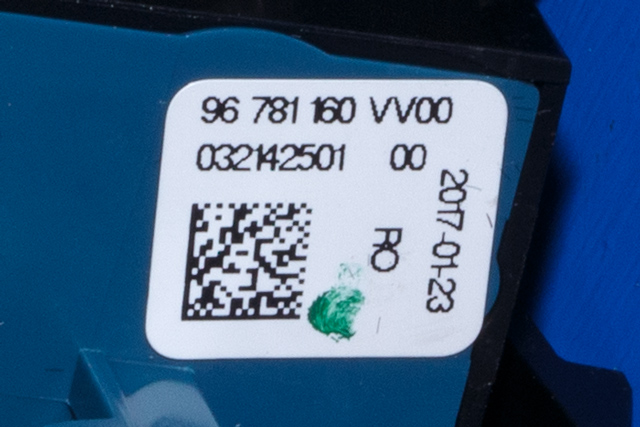 Bryter elektrisk håndbrekk/parkbrems til Citroën C4, Picasso 2013-2018 (Type II)  (CITROEN|96 781160 VV-00|)