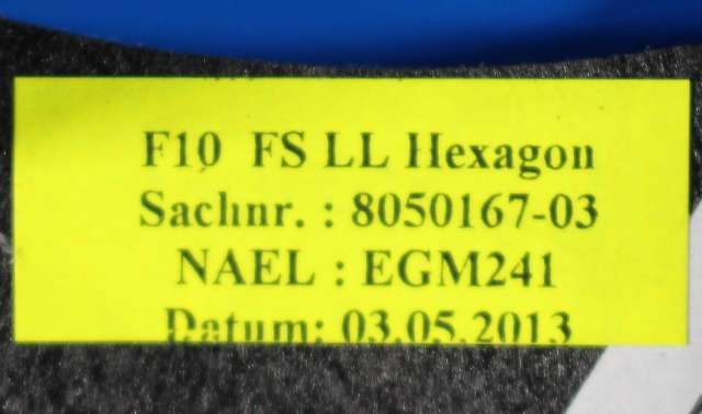Dashbord diverse til BMW 5-Serie 2010-2017 (F10/F11) (F10/F11) (BMW|8 050 167-03|)