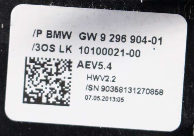 Girstang/girvelger automat til BMW 5-Serie 2010-2017 (F10/F11) (F10/F11) (BMW|9 296 904|)