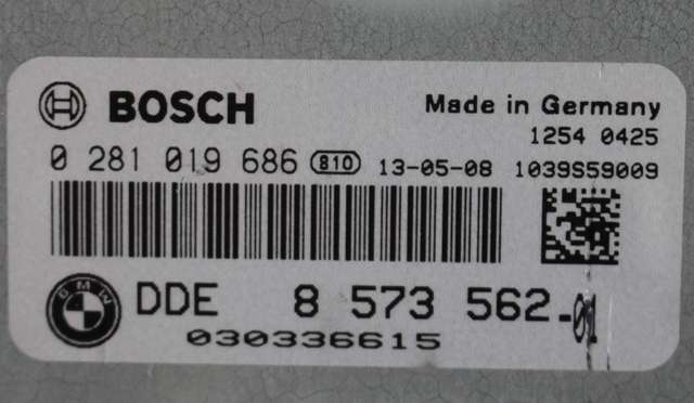 Styreenhet motor til BMW 5-Serie 2010-2017 (F10/F11) (F10/F11) (BOSCH|0 281 019 686|8 573 562|)