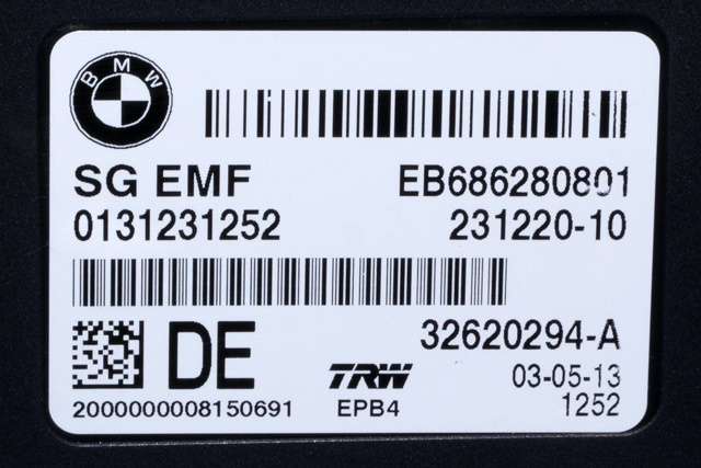 Styreenhet elektrisk parkbrems (EPB - Electric Parking Brake) til BMW 5-Serie 2010-2017 (F10/F11) (F10/F11) (TRW|32620294-A|6 862 808|)