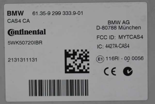 Styreenhet diverse til BMW 5-Serie 2010-2017 (F10/F11) (F10/F11) (CONTINENTL|5WK5 0720|61.35-9 299 333|)