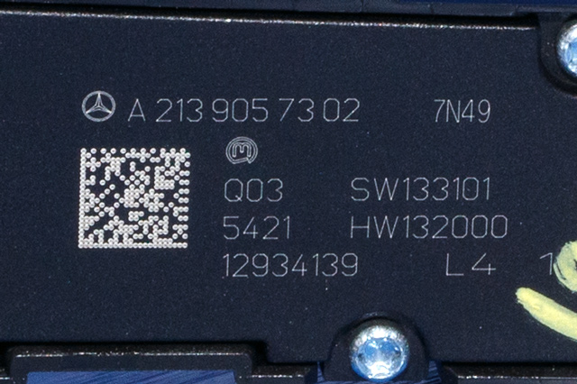 Bryter setevarme til Mercedes C-Klasse, Coupe/Cab 2015-2018 (Fase 1) (C205) (C205) (MERCEDES|A 213 905 73 02|)