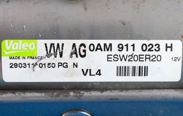Starter diesel til VW Golf, Plus/Cross 2009-2013 (Fase 2)  (VALEO|ESW20ER20|0AM 911 023 H|)