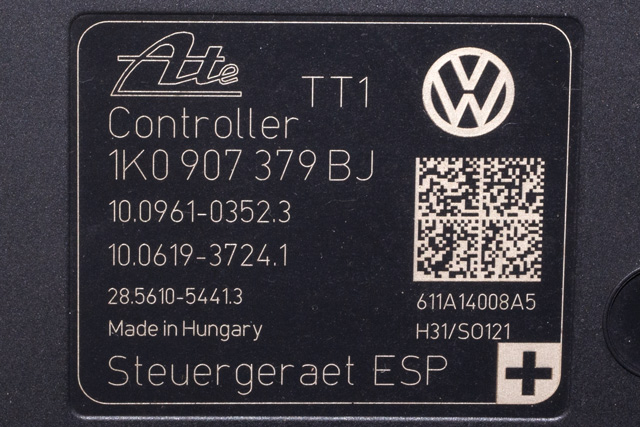 ABS sentral til VW Caddy 2010-2015 (Type III, Fase 2)  (VAG|1K0 614 517 DE|1K0 907 379 BJ|)