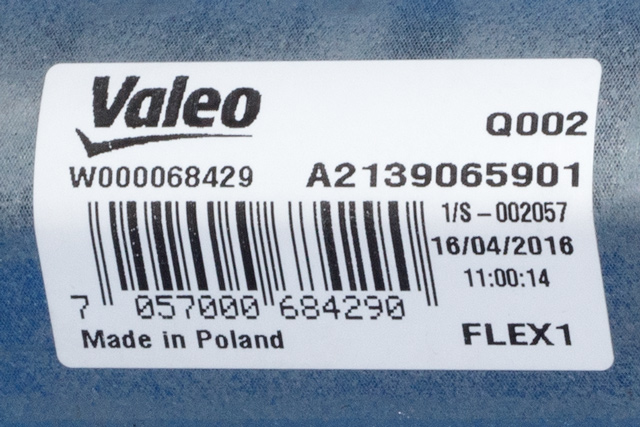 Viskermotor bakrute til Mercedes GLC 2015-2022 (X253) (X253) (VALEO|W000068429|A 213 906 59 01|)