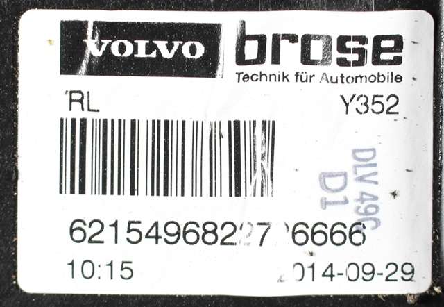 Ruteheis venstre bak til Volvo V60/V60 CC 2013-2018 (Type I, Fase 2)