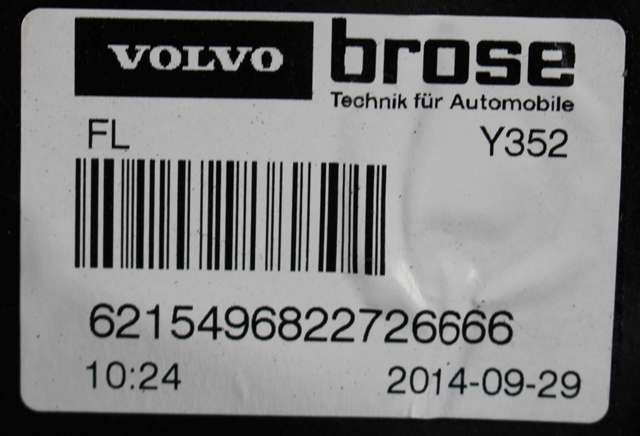 Ruteheis venstre foran til Volvo V60/V60 CC 2013-2018 (Type I, Fase 2)