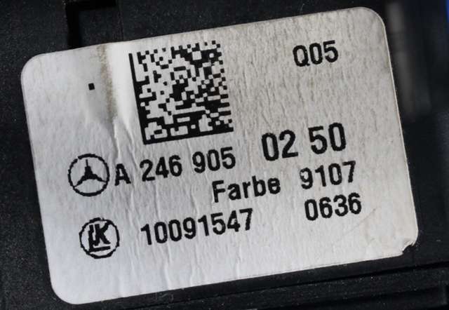 Bryter lys til Mercedes Vito 2014-->> (W447) (W447) (MERCEDES|A 246 905 02 50|)