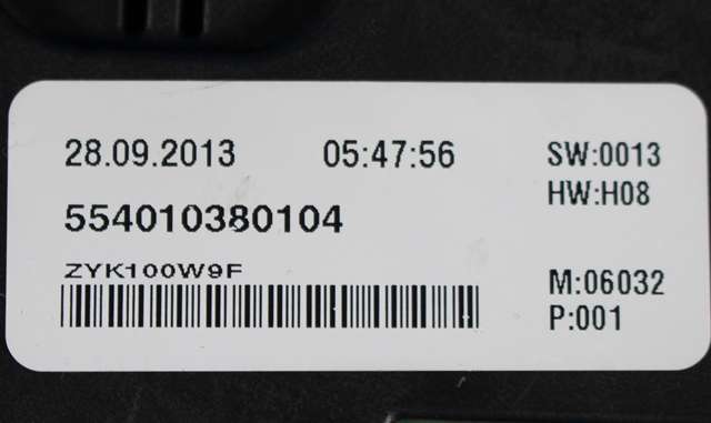 Instrumentpanel til VW E-Up 2013-2019 (VAG|12E 920 860 A|)