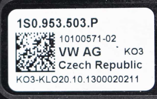 Bryter combi til VW E-Up 2013-2019 (VAG|1S0 953 503 P|)