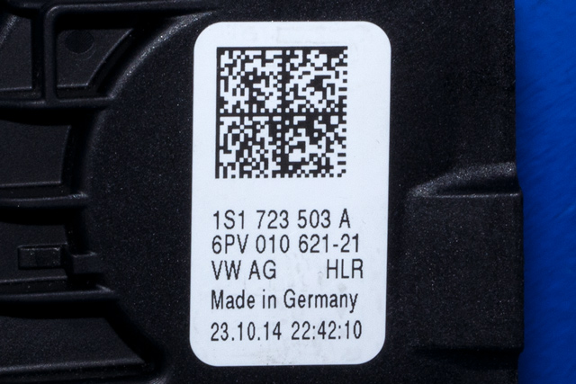 Pedal gass til VW E-Up 2013-2019 (HELLA|6PV 010 621-21|1S1 723 503 A|)