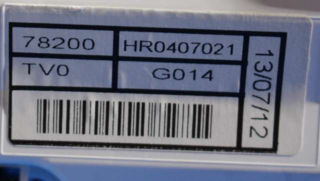 Instrumentpanel til Honda Civic 2012-2015 (Type IX, Fase 1)  (NS|HR-0407-021|78200-TVO-G014|)