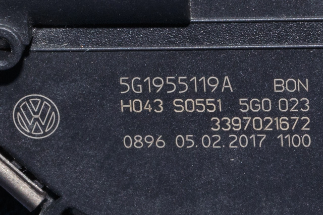 Viskermotor frontrute komplett m/overføring til VW Golf VII 2017-2020 (Fase 2) (VAG|5G1 955 023 C|5G1 955 119 A|)