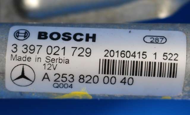 Viskermotor frontrute komplett m/overføring til Mercedes GLC 2015-2022 (X253) (X253) (BOSCH|1 397 220 729|)