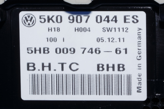 Varmeapparat betjening til VW Scirocco 2008-2013  (VAG|5K0 907 044 ES|)