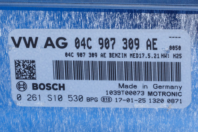 Styreenhet motor til VW Golf VII 2017-2020 (Fase 2) (BOSCH|0 261 S10 530|04C 907 309 AE|)