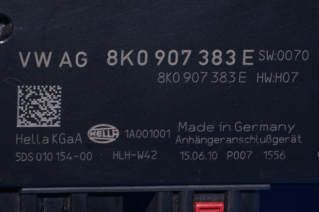 Styreenhet hengerfeste til Audi A4, Allroad 2009-2016 (Type I) (B8) (B8) (VAG|8K0 907 383 E|)