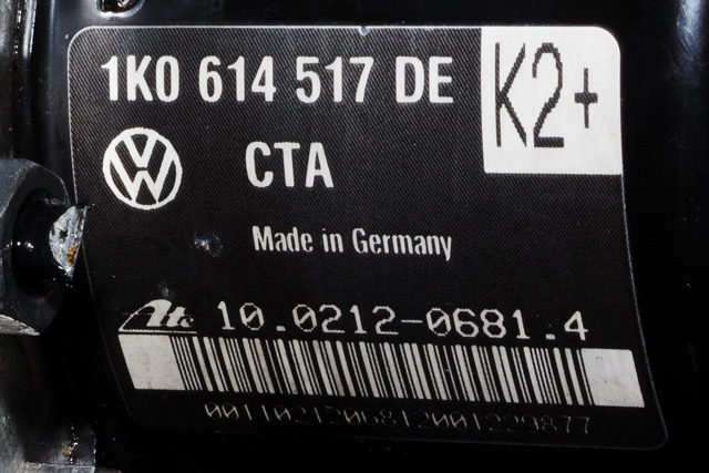 ABS sentral til VW Golf, Plus/Cross 2009-2013 (Fase 2)  (VAG|1K0 614 517 DE|1K0 907 379 BJ|)