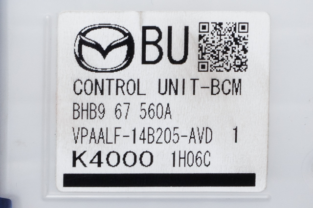 Styreenhet comfort (BCM) til Mazda 3 2009-2013 (Type II)  (MAZDA|BHB9-67-560A|)