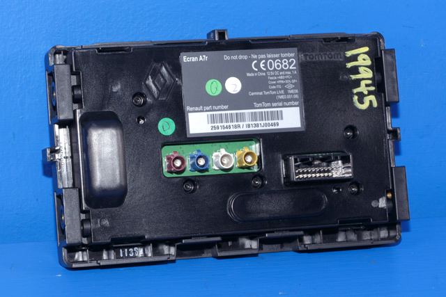 Bilstereo navigasjon skjerm til Renault Scenic 2009-2016 (Type III)  (TOMTOM|IB1381J00469|259154618R|)