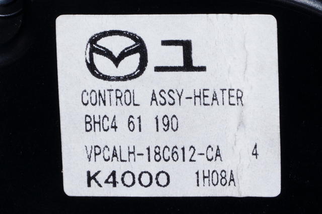 Varmeapparat betjening til Mazda 3 2009-2013 (Type II)  (MAZDA|BHC4-61-190|)