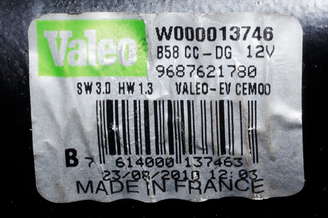 Viskermotor foran venstre til Citroën C4, Picasso 2006-2013 (Type I)  (VALEO|W000013746|96 876217 80|)