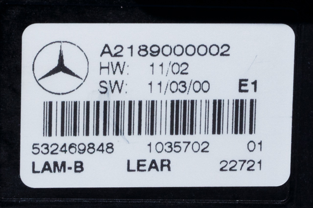Styreenhet LED til Mercedes GLK 2008-2015 (X204) (X204) (MERCEDES|A 218 900 00 02|)
